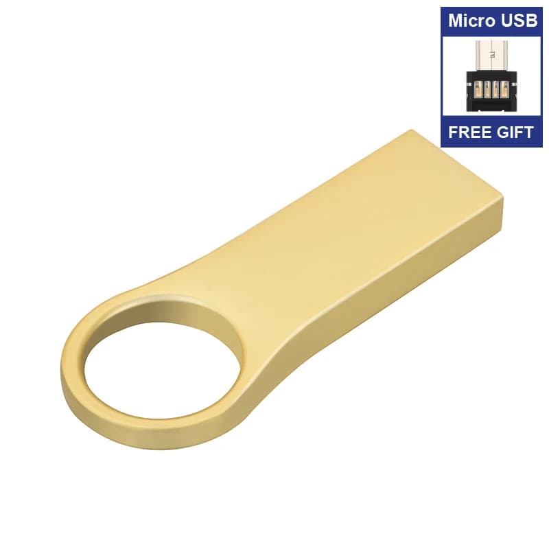 Clé USB 2.0 8 Go 16 Go 32 Go 64 Go 128 Go, clé USB haute vitesse, mémoire flash, adaptateur Type C ou Micro gratuit