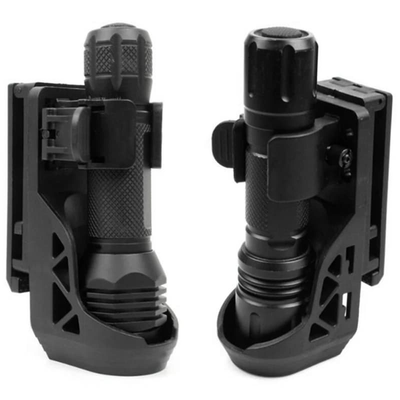 DulFlashlight-Holster avec système de verrouillage latéral à levier, ensemble renard général, ensemble renard en plastique rotatif à 360 °, débranchement rapide