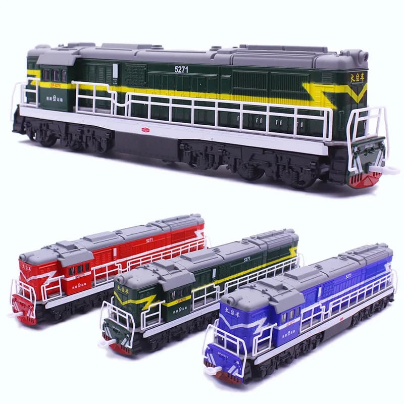 1:87 en alliage double section moteur à combustion interne train à vapeur modèle classique jouet de train, livraison gratuite