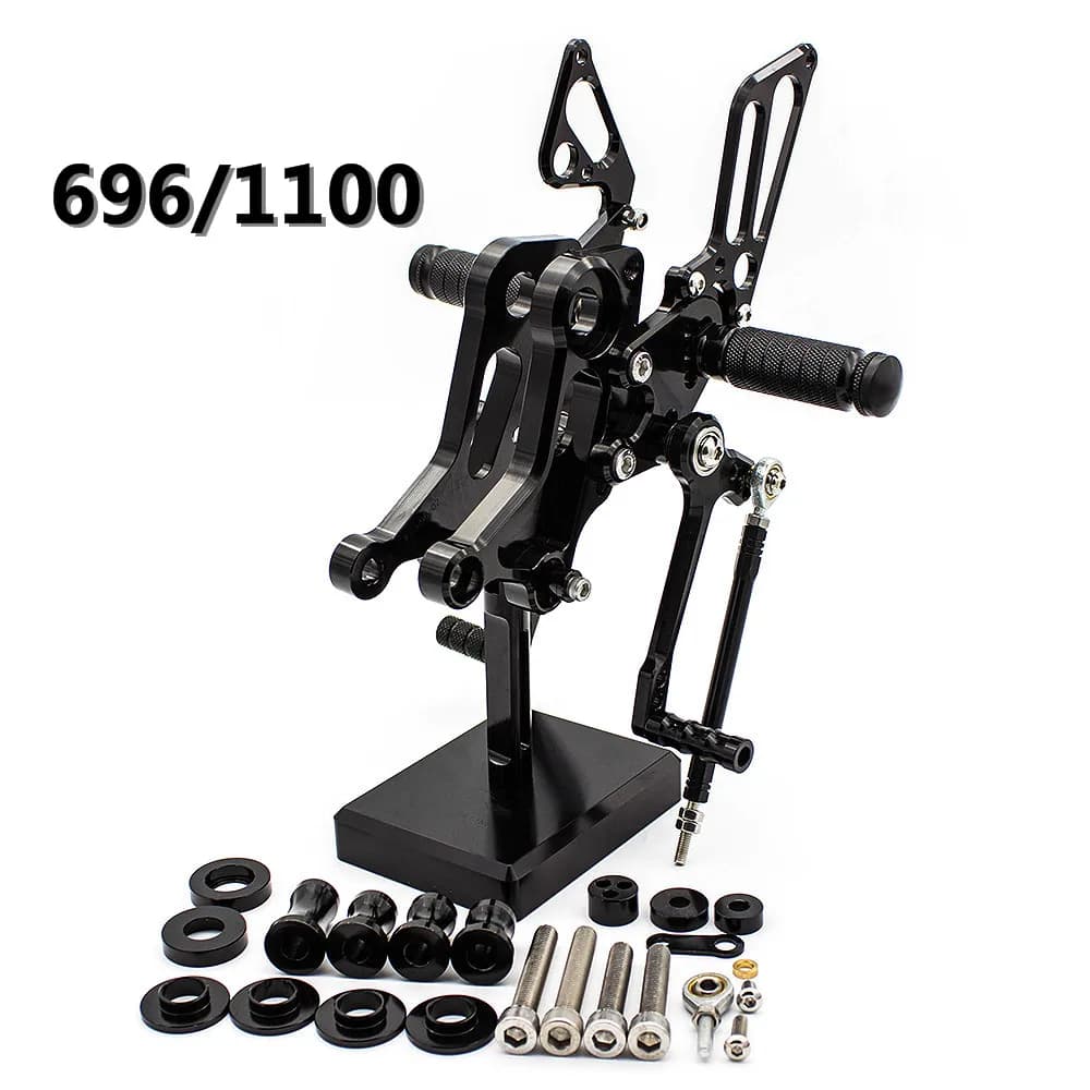 Repose-Pieds Arrière Réglable pour Moto, pour DucSau696 Monster 696 796 1100 EVO