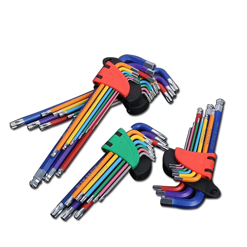 Jeu de clés d'extrémité de boîte, tournevis à clé Torx étoile, clé Allen à extrémité sphérique, outil de Type L 9 pièces, couple de 1.5mm à 10mm, jeu de clés à douille métriques longues