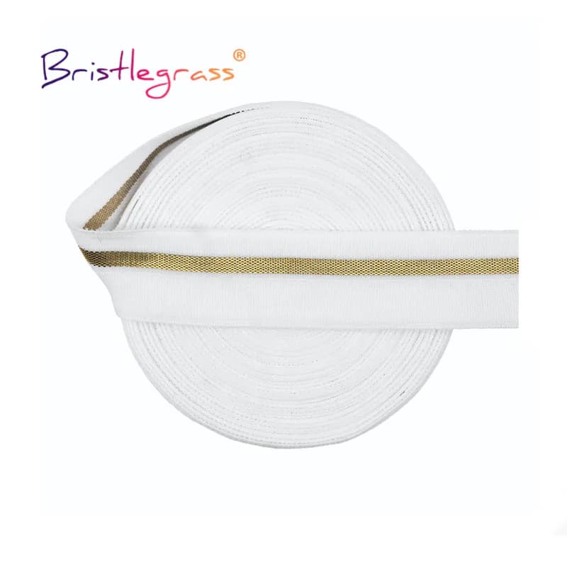 Bande élastique en Spandex pour robe, 2, 5, 10 yards, 3/4 ", 20mm, ligne dorée, Non brillante, mate, pliable, garniture de couture accessoires couture et mercerie sangle pour sac au mètre biais de