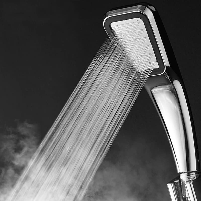 Pommeau de douche à 300 trous, débit d'économie d'eau avec ABS chromé, buse de pulvérisation haute pression, accessoires de salle de bains grifo bano ducha