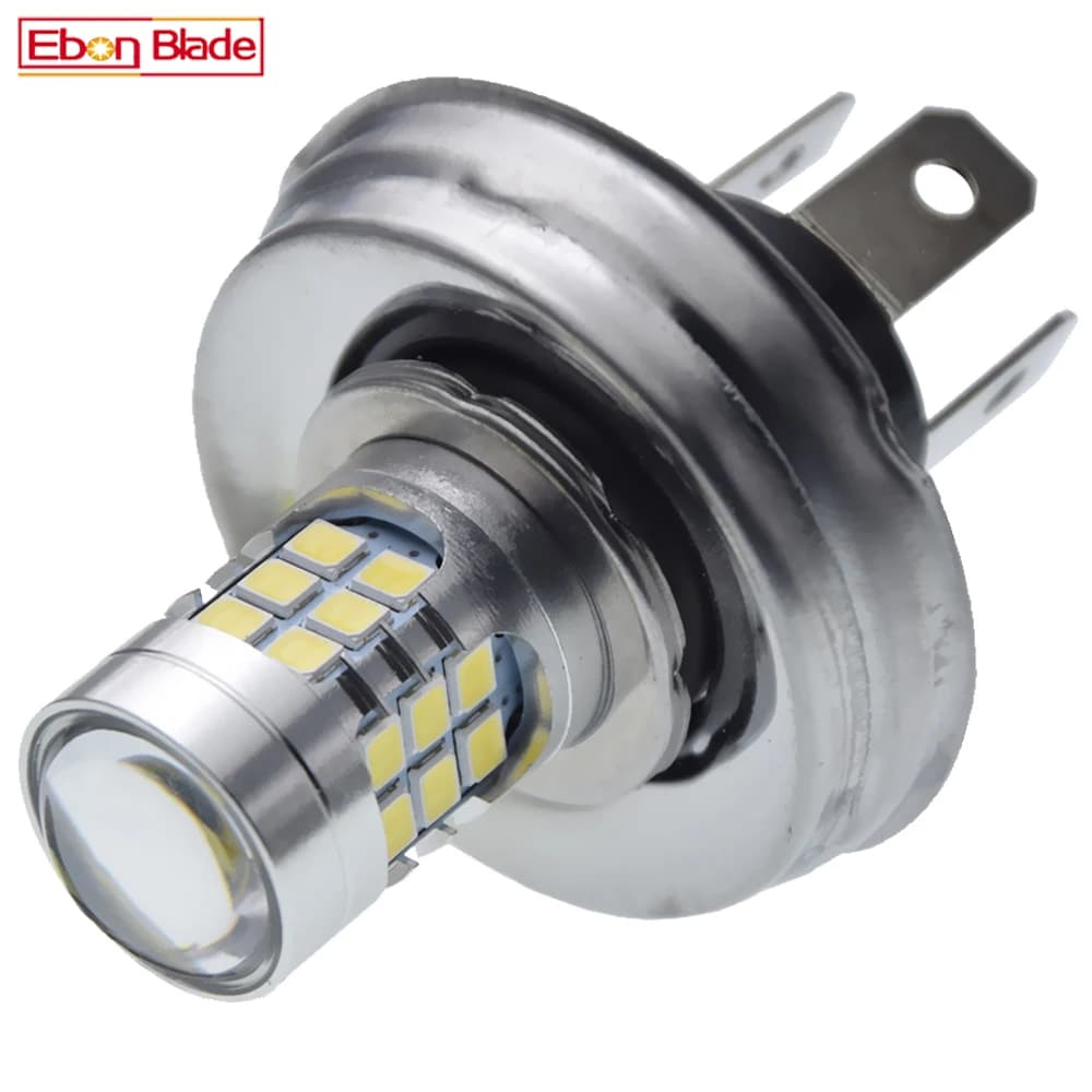 1 pièces LED 6V 12V P45T R2 ampoule feux de croisement blanc 6000K pour voiture rétro citroën 2 CV Moto Scooter cyclomoteur tracteur Motobike Moto