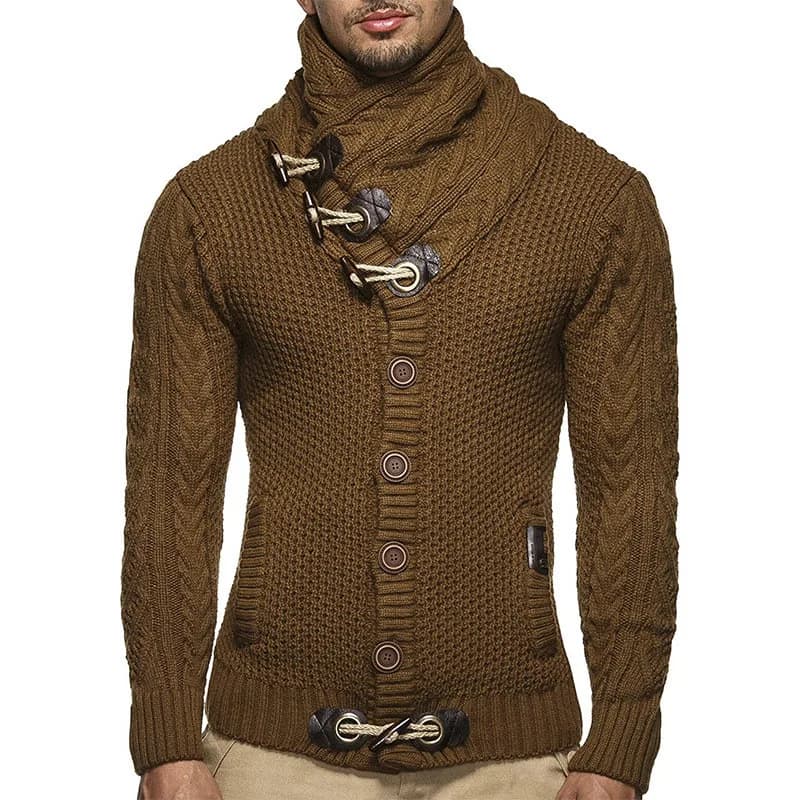 Pulls pour homme, vêtements streetwear, pull à col roulé pour homme, pull en tricot à manches longues Y2K, automne hiver, doux, chaud, basique