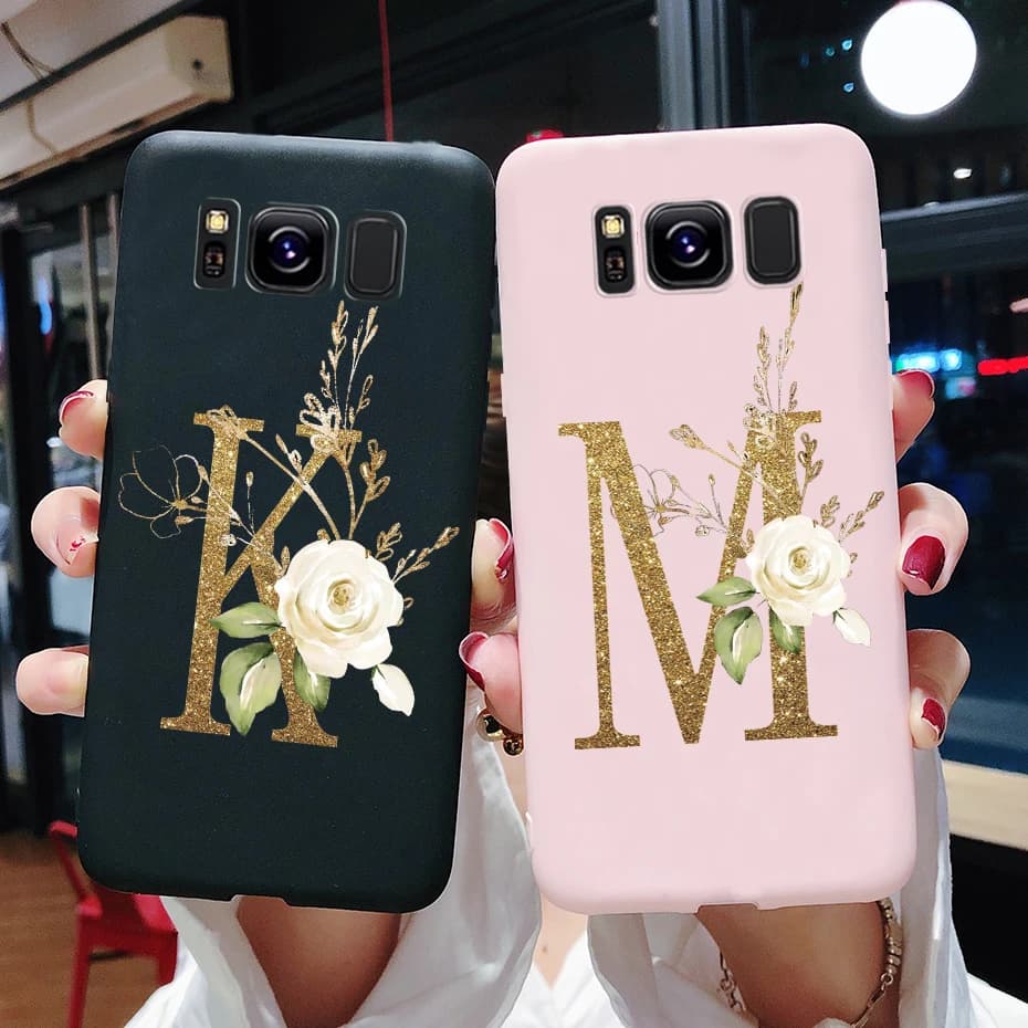 Pour Samsung Galaxy S8 S8 Plus coque de téléphone mince mat lettres mignonnes dos Silicone TPU coque souple pour Samsung S8 S 8 plus étuis