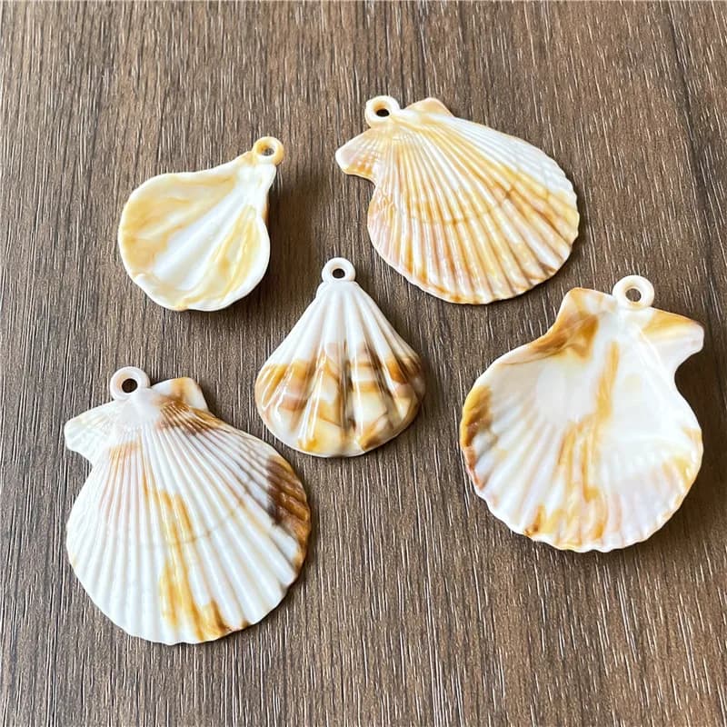 JunKang – collier en acrylique, 2 Styles, pendentif, coquillage, connecteur de bijoux, accessoires de Production assortis