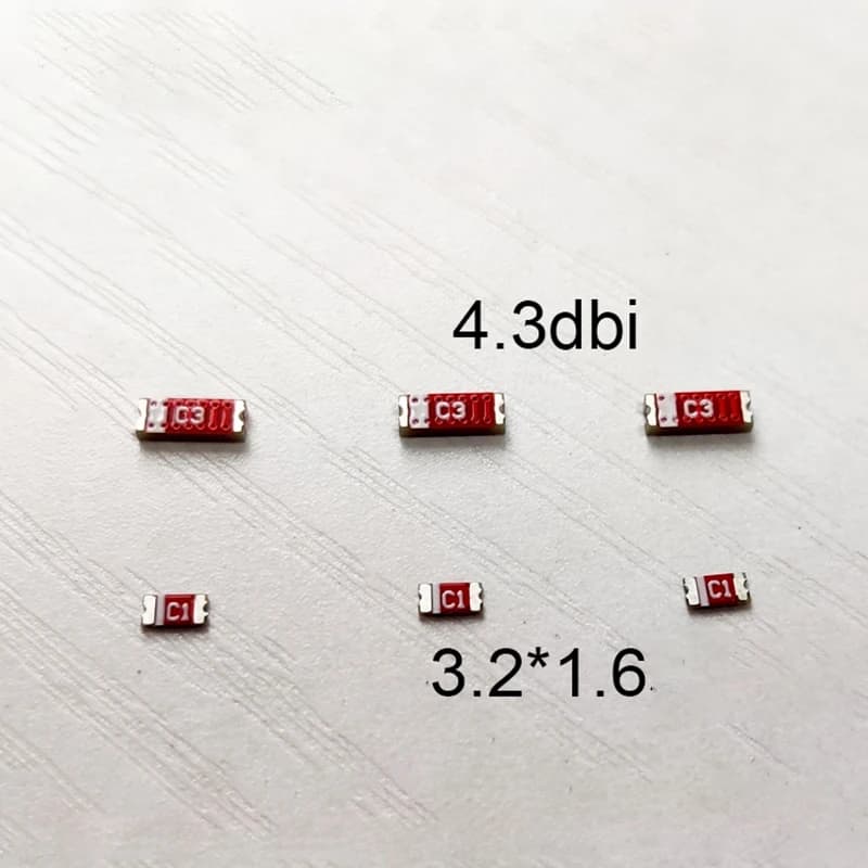 10 pièces 2.4G antenne Patch en céramique 2.4GHz ISM Bluetooth Wifi 2450MHz Zigbee PCB interne antenne bipolaire en céramique intégrée