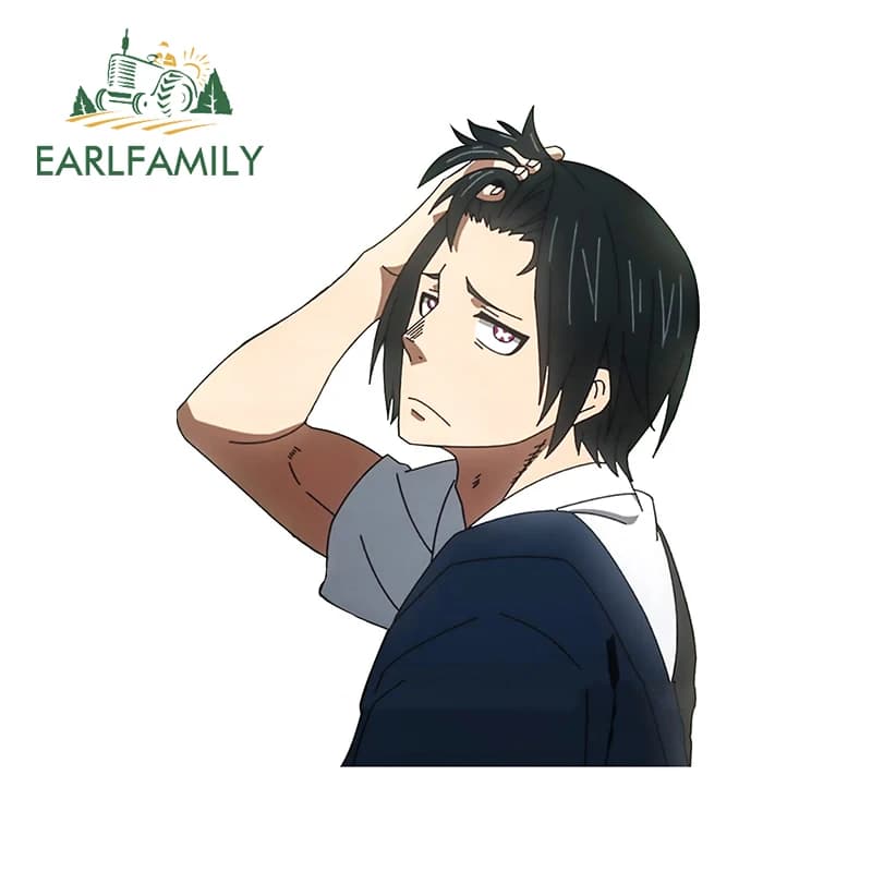 EARLFAMILY – autocollants en vinyle pour voiture, 13cm x 5cm, pour Benimaru Shinmon, dessin animé, Fine, matériau 3D, décalcomanie, drôle, bricolage, étanche