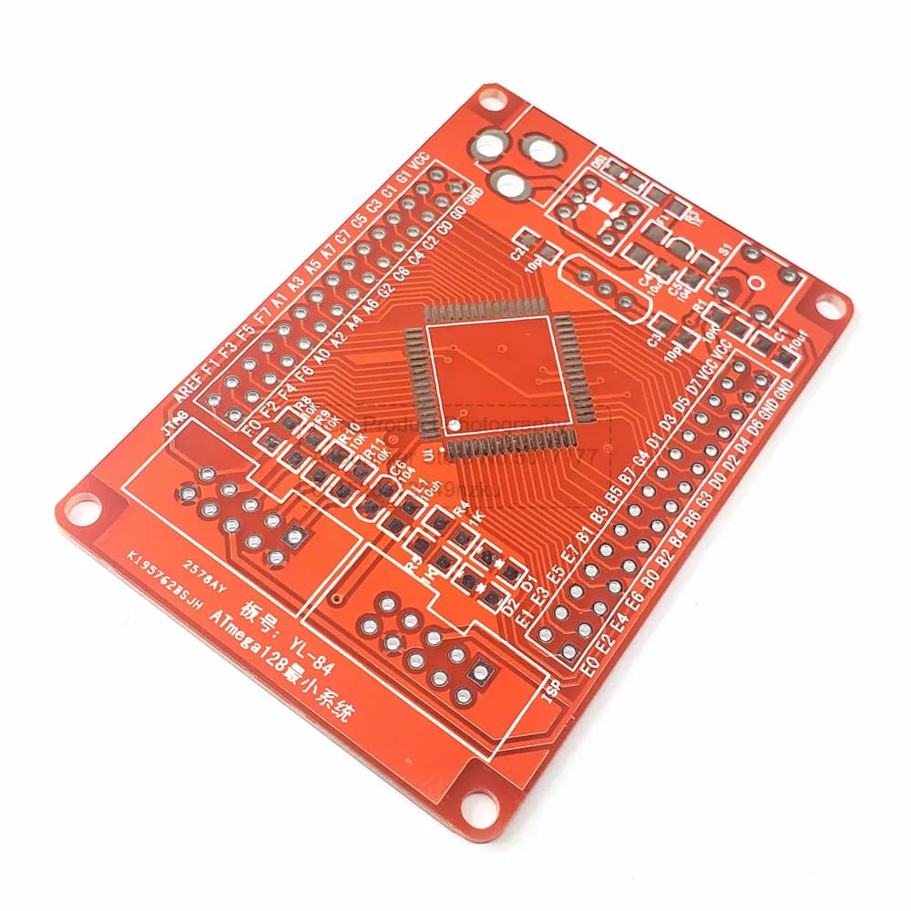 AVR-Carte de développement pour ATMEIncome, Système minimum, 128 PCB, Développement AfricRed Board, Vente en gros