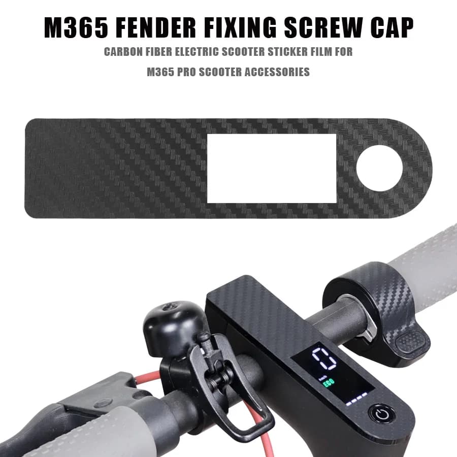 Film de protection en fibre de carbone pour scooter électrique Xiaomi M365 Pro, autocollant central en PVC
