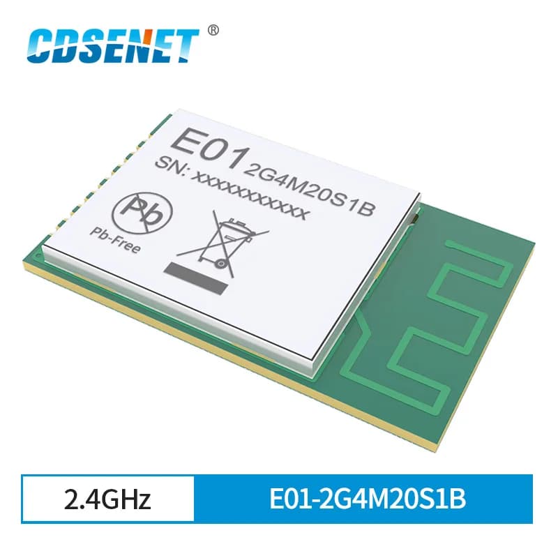 Module émetteur-récepteur SPI longue Distance nRF24L01 PA LNA CDSENET E01-2G4M20S1B 2.4GHz PCB antenne SMD
