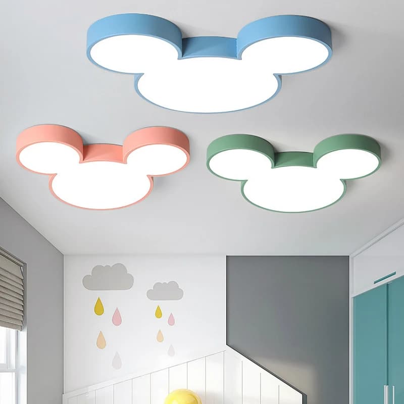 Plafonnier LED au Design Nordique Créatif avec Télécommande, Luminaire Décoratif d'Nik, Idéal pour un Salon ou un Enfant