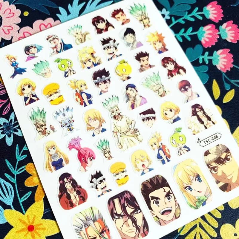 Autocollants 3d TSC pour nail art, TSC-242-248Cartoon personnages, modèle de décalcomanie, outil de décoration, diy bricolage, nouvelle collection