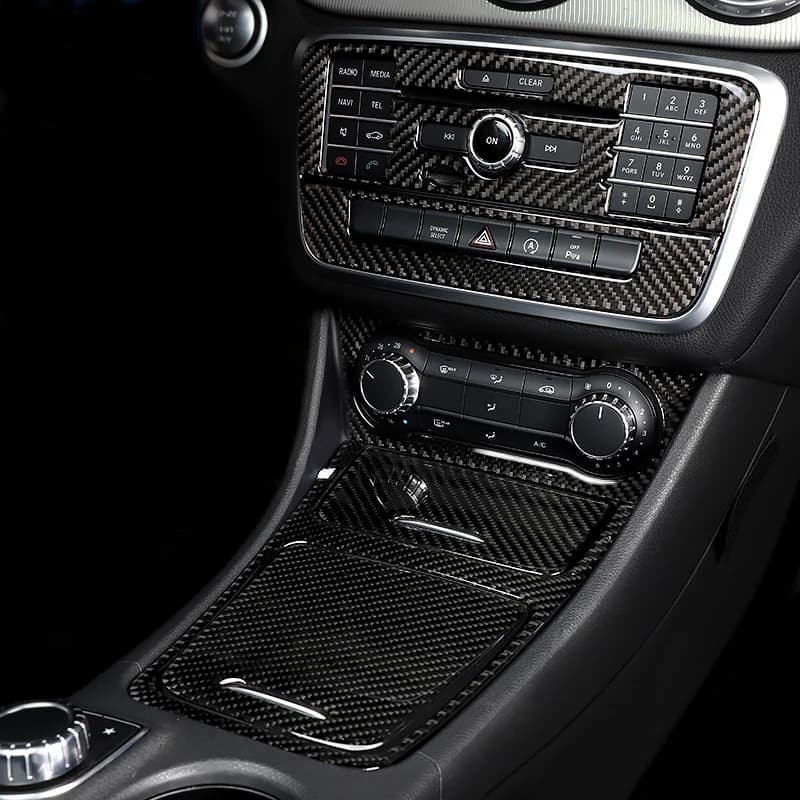 Pour Mercedes Benz classe A W176 GLA X156 CLA accessoires voiture intérieur climatisation CD Console panneau couverture garniture voiture style