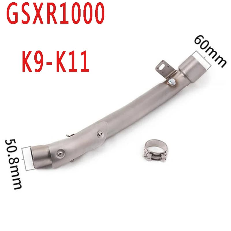 Tube collecteur d'échappement Slip-on central, en acier inoxydable, pour Suzuki GSX-S1000 GSXS1000 S1000F 2017 – 2011