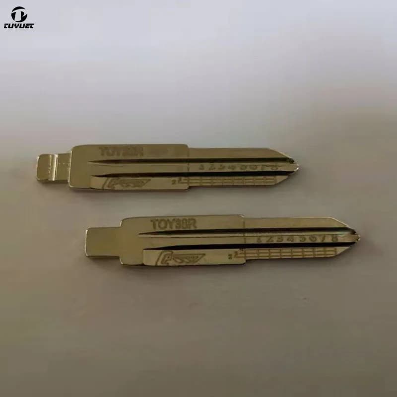 TOY38R NO.08 – lame de clé de ligne gravée, échelle vierge non coupée, dents de cisaille, lame de clé pour Hafei Daewoo
