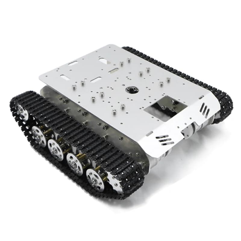 Châssis de robot tank chenillé à absorption des chocs, capacité de charge de 8 kg, le moins cher, véhicule intelligent pour Arduino avec moteur à encodeur métallique 12V