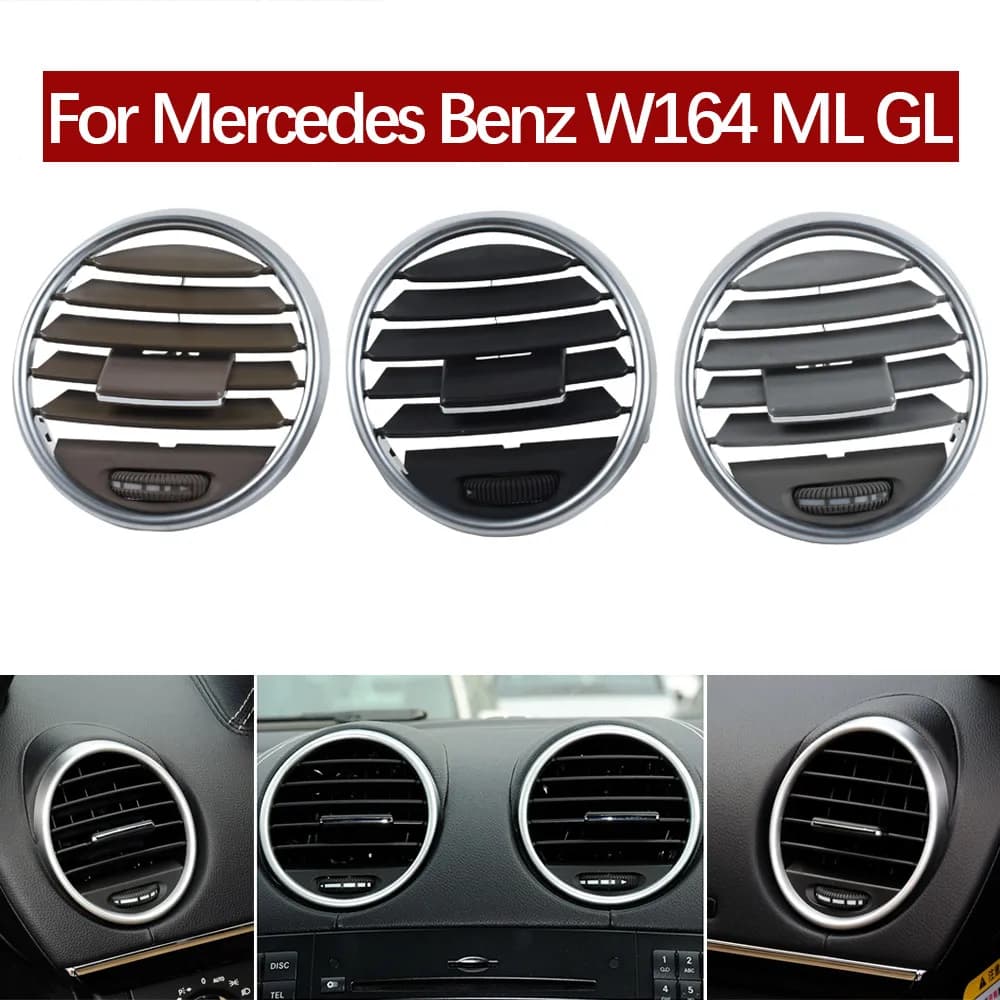 Couvercle de panneau de grille d'aération de climatisation de tableau de bord avant de voiture, remplacement pour Mercedes Benz W164, M, ML, GL, 300, 350, 450, 500, 2005-2011