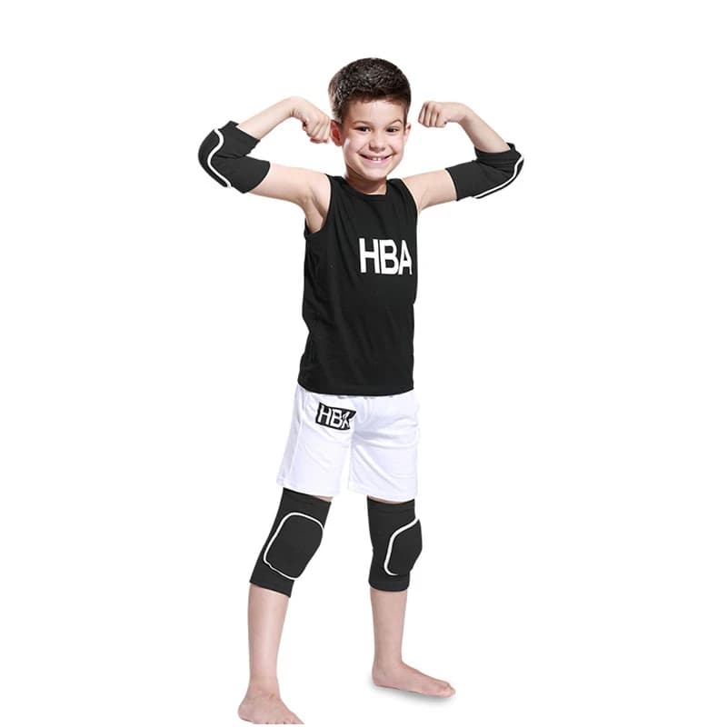 Genouillères et coudières de sport pour enfants, 4 pièces, protection des genoux et des coudes, en éponge épaisse, pour filles et femmes