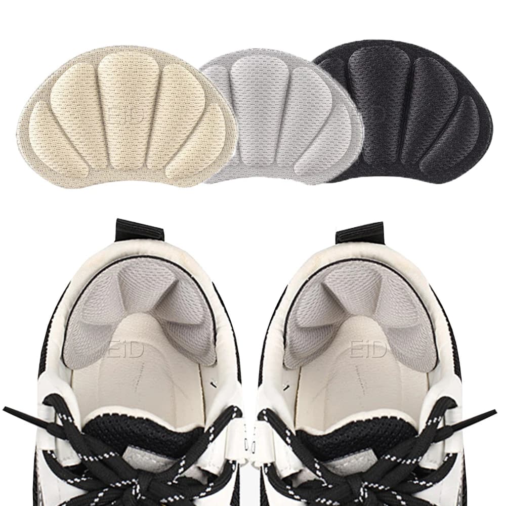 Autocollants pour chaussures, 2 pièces, pour hommes et femmes, baskets épaisses, Protection Anti-chute du talon, semelles intérieures, rembourrage réduit