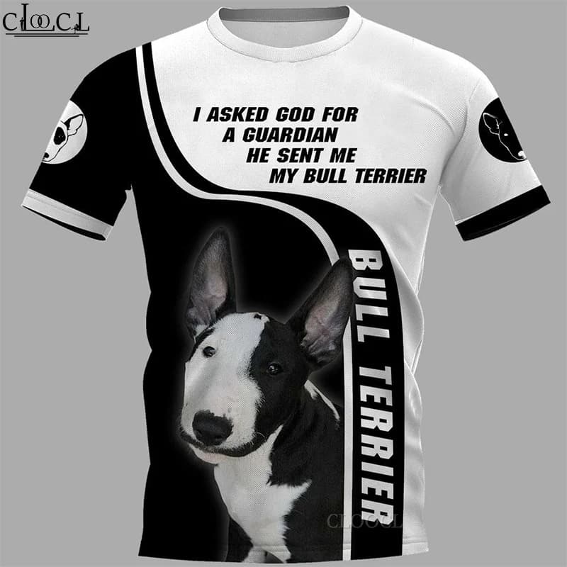 HX – t-shirt imprimé 3D pour homme et femme, Streetwear Harajuku, à la mode, taureau Terrier, livraison directe