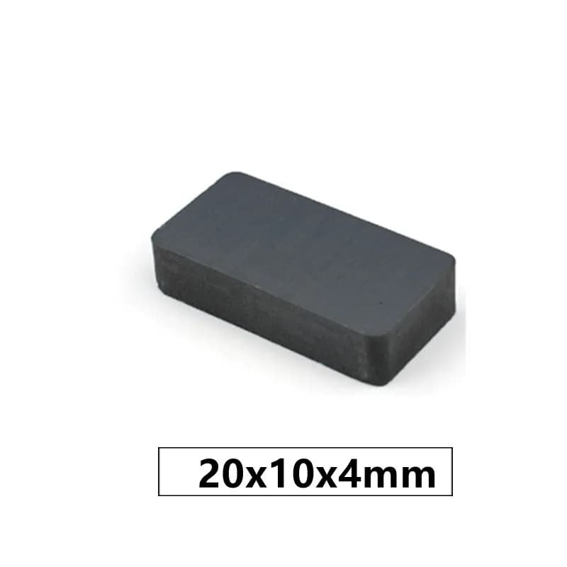 Aimant en Ferrite Y30 en Continu, Lot de 10, 20, 50, 100 Pièces, 20x10x4