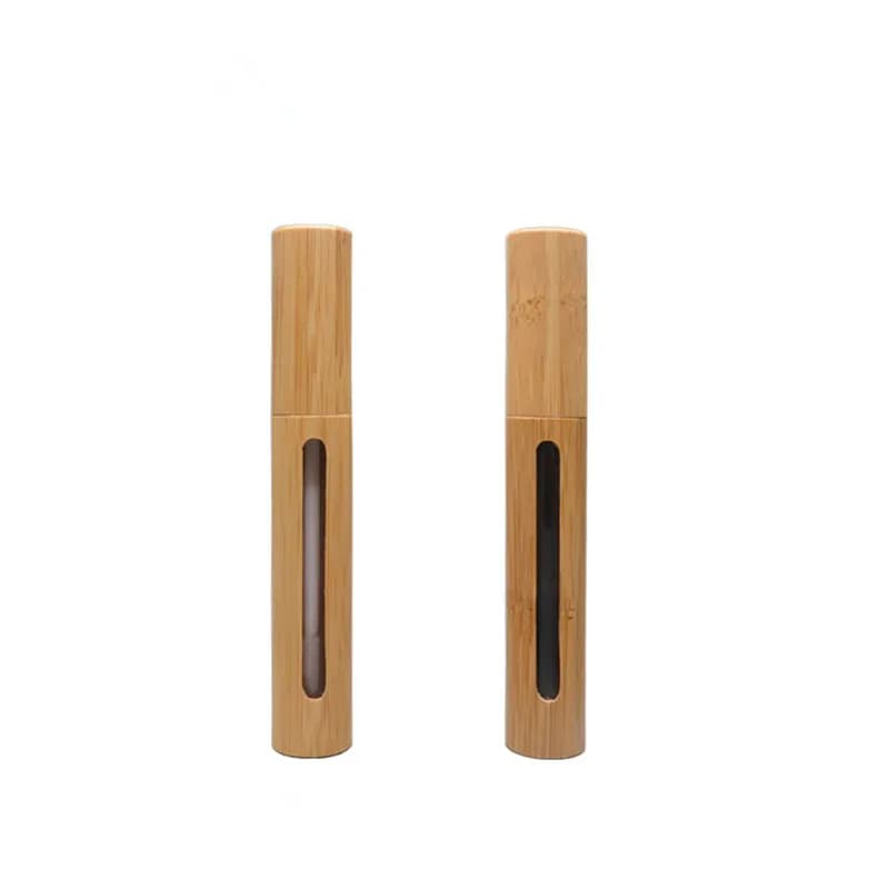 Tubes de Mascara vides en bambou naturel, flacon rechargeable, emballage pour cosmétiques, 6ml, 10/30 pièces