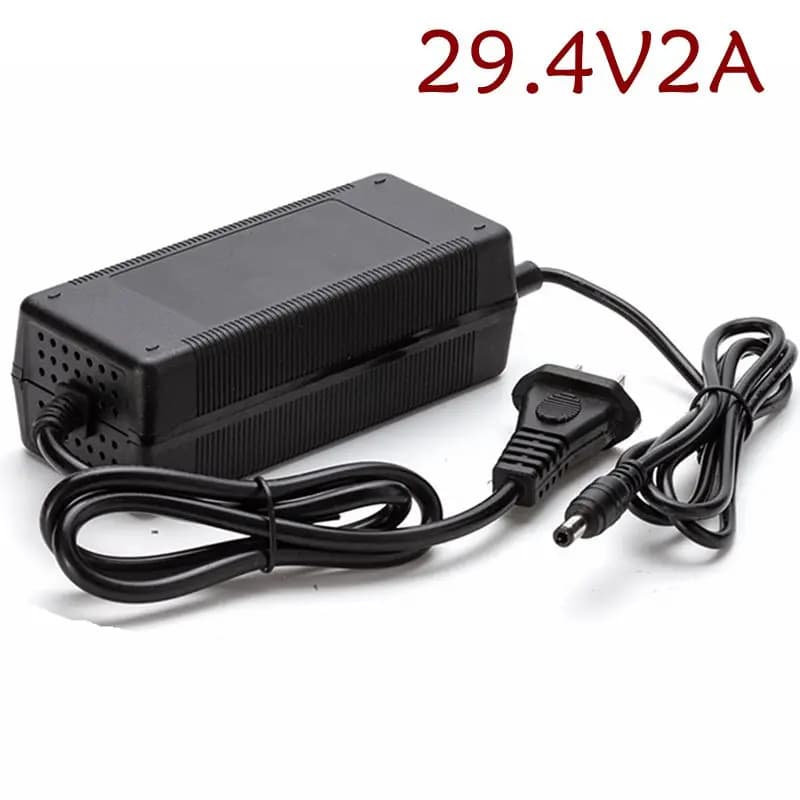 Chargeur de batterie au lithium 7S, 24V, sortie 29.4V, 10Ah, 15Ah, 20Ah, DC 5.5x2.1 Port