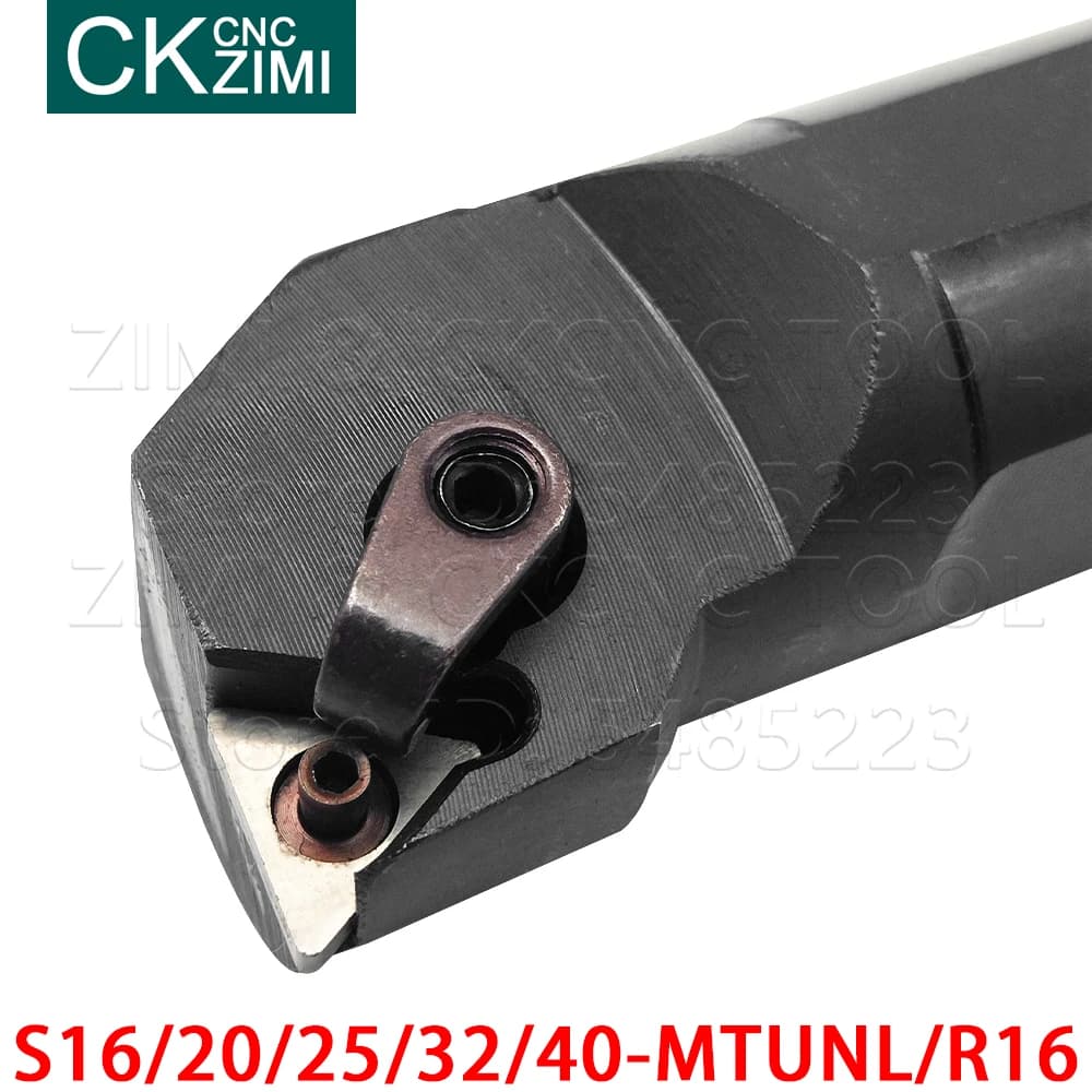Porte-outil de tournage interne S16Q S20R S25S S32T S40T MTUNL16 mtunmr16, outils d'alésage, tour CNC pour Inserts de tournage TNMG 1604