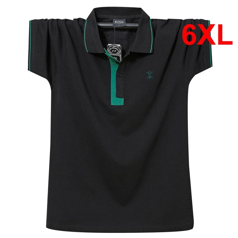 Polo respirant à manches courtes pour hommes, haute qualité, grande taille, été, mode décontractée, grande taille, 5XL, 6XL, HAAth