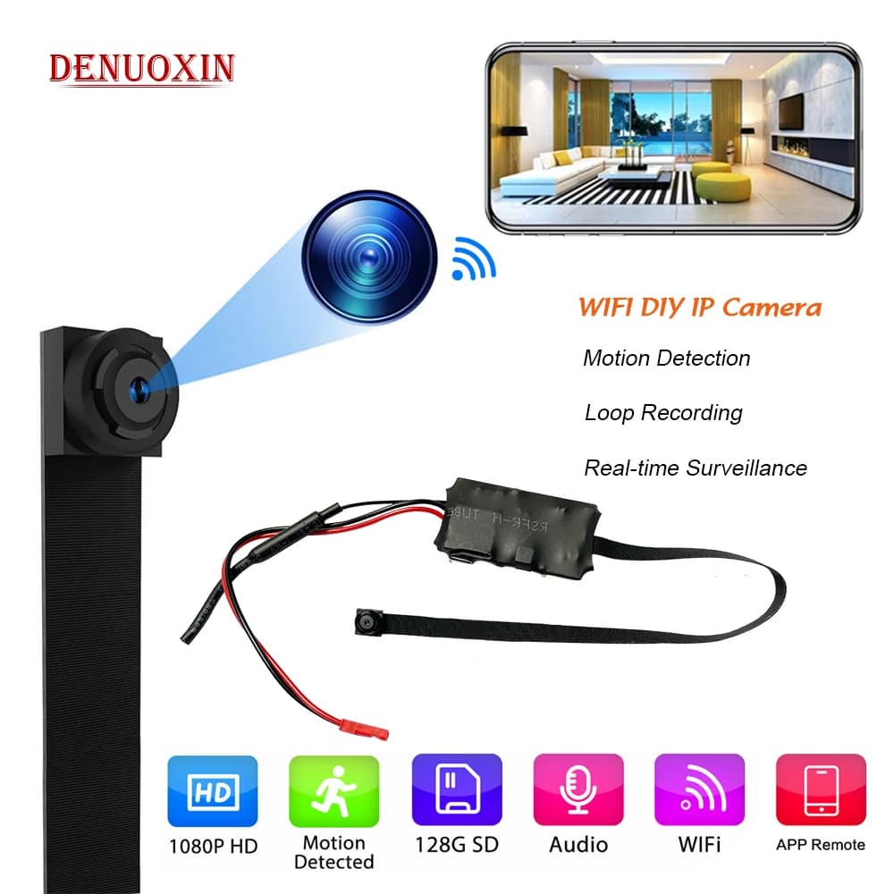 1080P bricolage Portable Wifi Ip Mini caméra CCTV Micro caméscope P2P sans fil Webcam enregistreur vidéo sécurité à domicile nounou caméra à distance