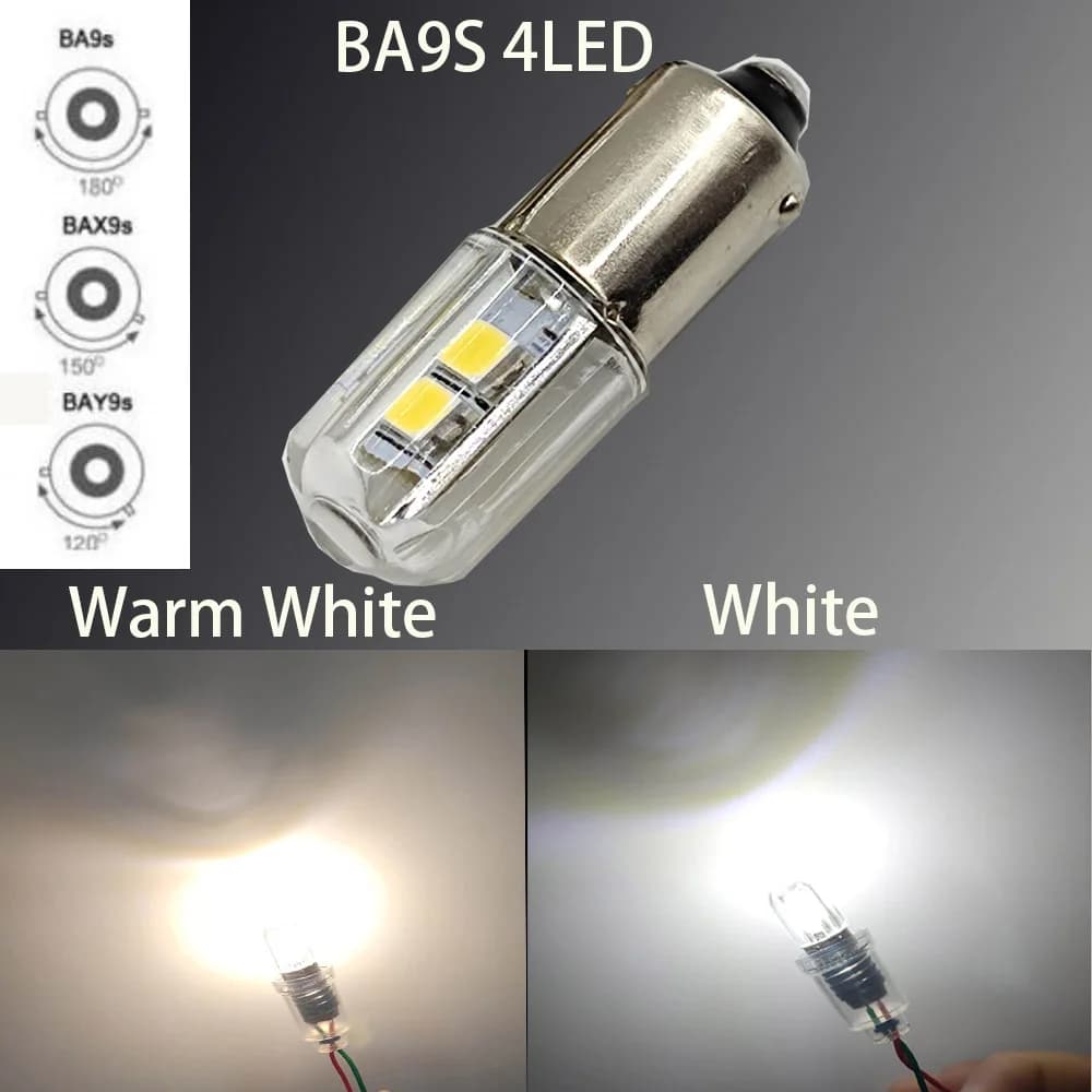 2 pièces E10 T4w H21W Ba9s BA9 BA9S 57 756 1816 1891 1893 ampoule LED lampe Auto voiture indicateur LED ampoule 6V 6.3V 12V avertissement LED