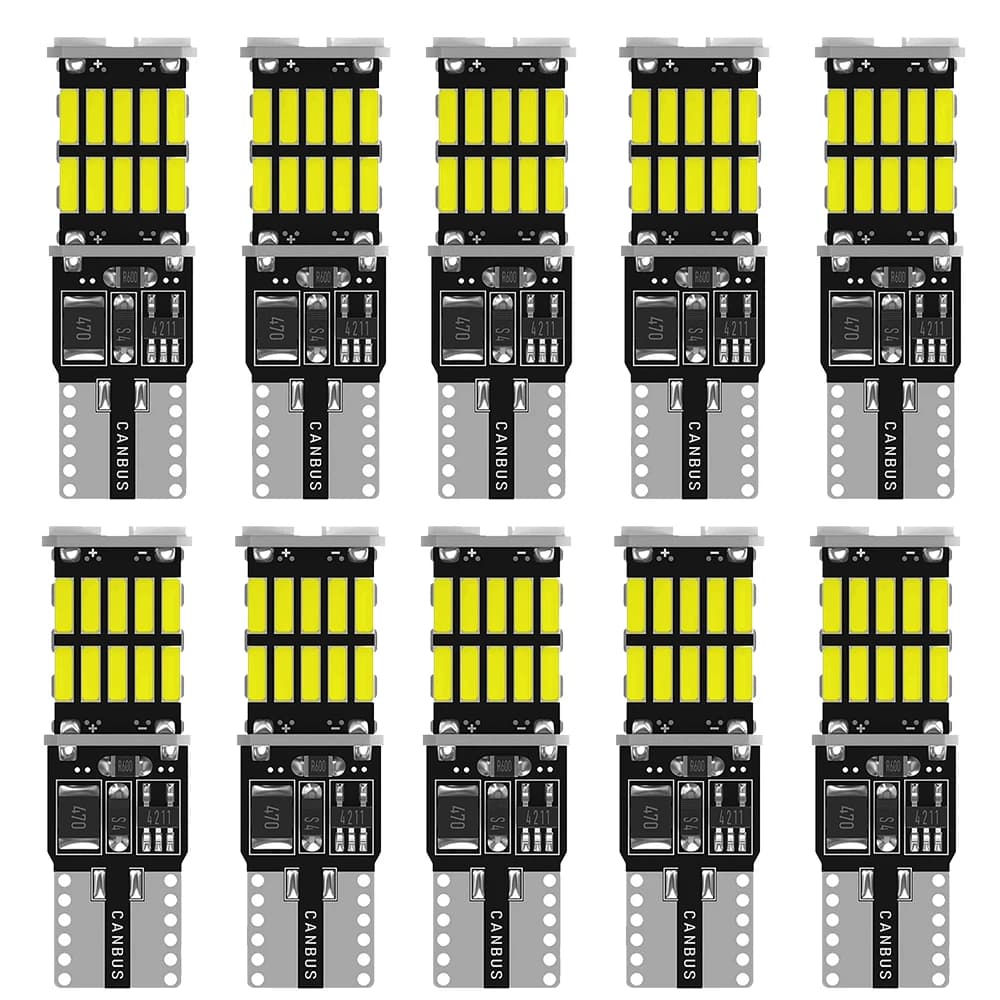 Ampoule de Voiture pour Phares LED de BMW Mini Cooper, Lumière 10 x, T10, W5W, Éclairage de Dôme Intérieur, Feux de Stationnement, R56, R53, E90, E46, F20, F10, E39, Z4
