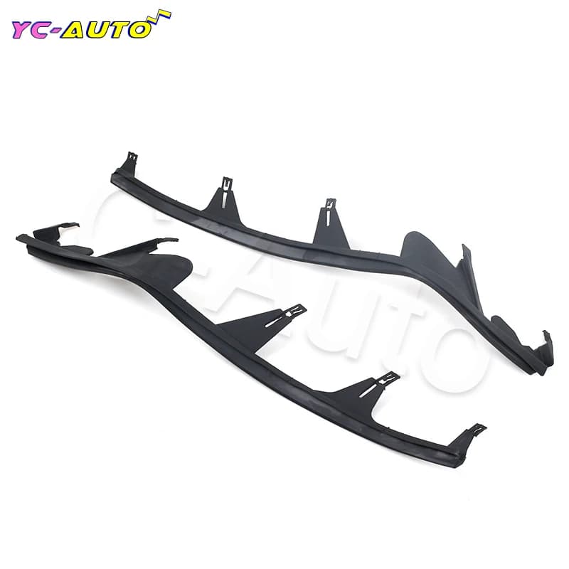 Bandes de couverture de lumière de sauna avant supérieures, joint de banc de lumière de sauna, BMW E46, 4 portes, 323i, 325i, 325Xi, 328i, 1998, 1999, 2000, 2001, 2 pièces