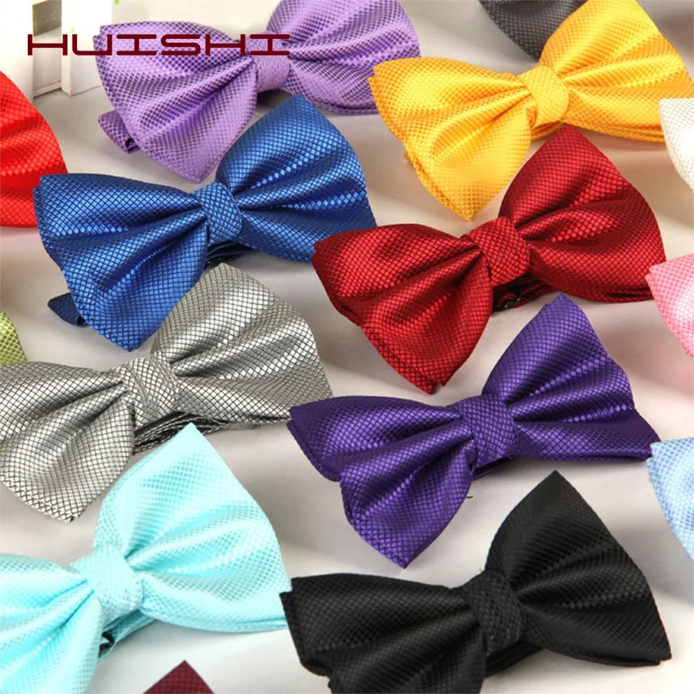 HUISHI noeud papillon réglable hommes et femmes accessoires de mariage noeud papillon de fête classique adulte multicolore ajuster le cou mode noeud papillon