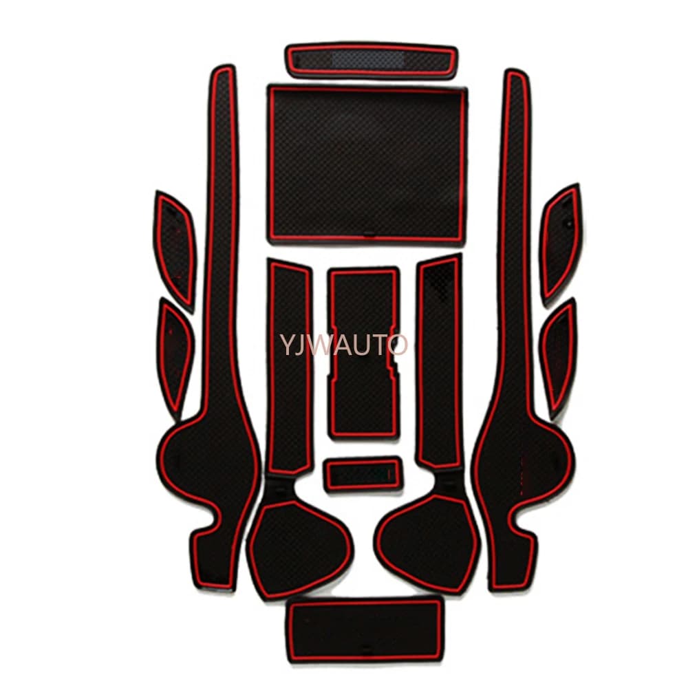 Tapis de fente de porte pour Hyundai SONATA 8 2011 – 2015, rainure de porte de voiture, porte-gobelet en caoutchouc, antidérapant