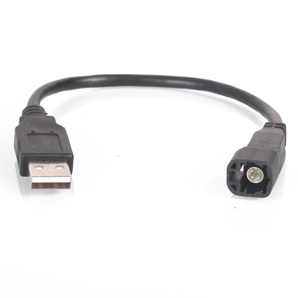 Câble de transfert de prise d'interface USB d'autoradio pour VW RCD510 RCD300 CD, Port de changeur à 4 broches vers prise de Port USB Standard pour Skoda