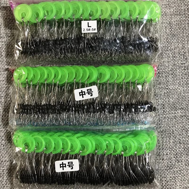 Bouchon naren caoutchouc pour la pêche à la mouche, lot de 600 pièces, 100 groupe, accessoires Spinner, appât poisson, outil de sport