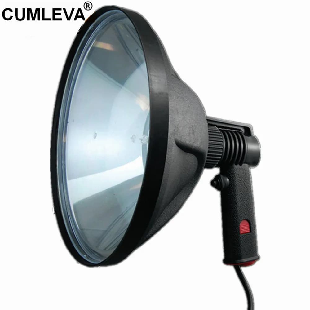 Projecteur professionnel halogène de grande taille, réflecteur 240mm 100W, lampe 12V, lumière d'urgence pour voiture, Camping, aventure