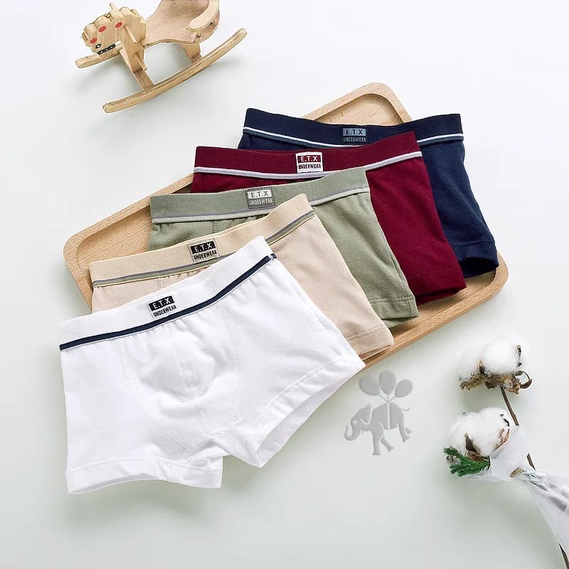 Nouveaux caleçons boxers en coton de haute qualité pour garçons, sous-vêtements pour enfants de 2 à 20 ans, lot de 5/3 pièces pour adolescents et étudiants