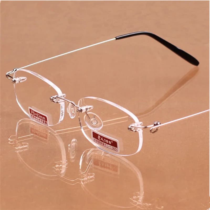 Lunettes de lecture sans cadre avec étui pour hommes et femmes, lunettes d'ordinateur légères, portables, mode