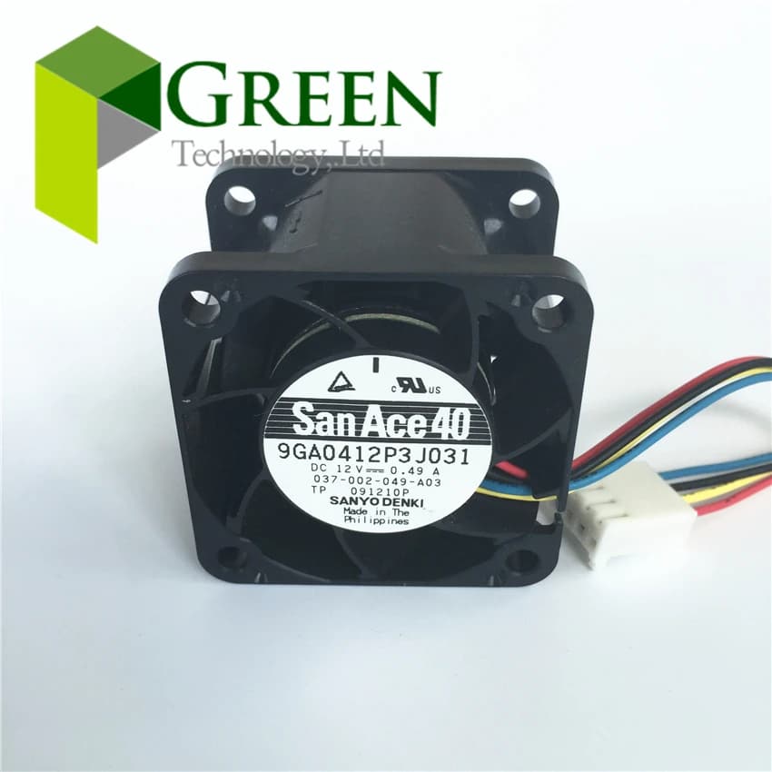 Sanyo – ventilateur de serveur, nouveauté, San Ace 40 4028 40MM, refroidissement du vent, 12V, 0,49a, avec 4 broches