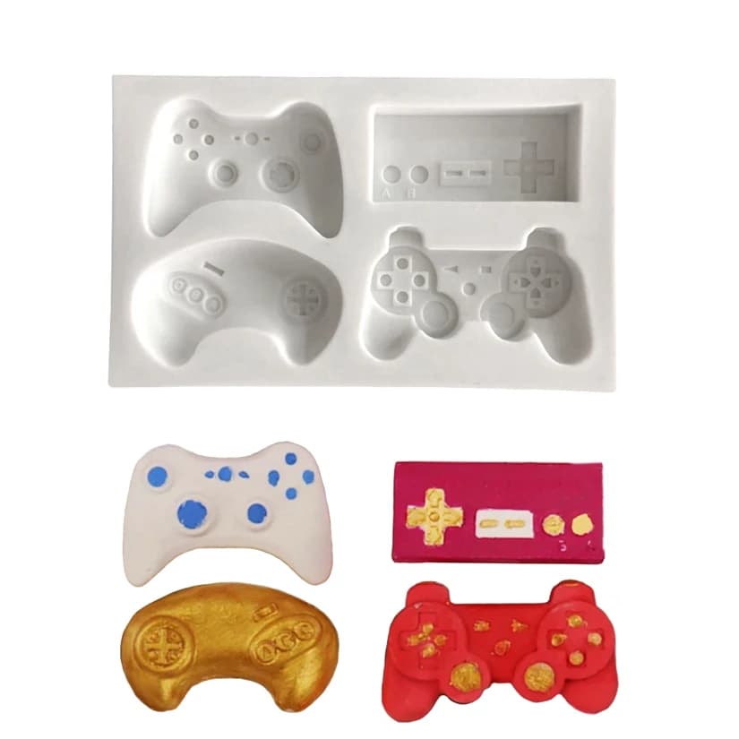 Moule en Silicone pour contrôleur de jeu, outils de décoration de gâteaux Fondants