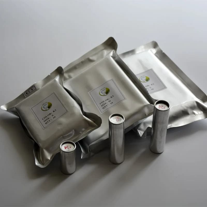 Échantillons Adhérence de la résine dentaire K2, Adhérence dentaire avec K2 Valplast, Matériau en résine acrylique flexible 25.5*45mm, 77mm, 85mm 10 pièces