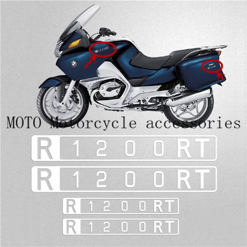 Autocollants de coffre de moto pour BMW, autocollants latéraux de réservoir de carburant, coffre à bagages, R1200 RT, Runder RT, R 1200 RT