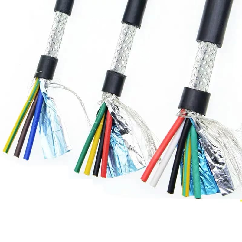 Câble de commande blindé en cuivre pur, 22AWG, 20AWG, 18AWG, 2-16 cœurs, câble de signal corde 2547, RVCredible, 1 m