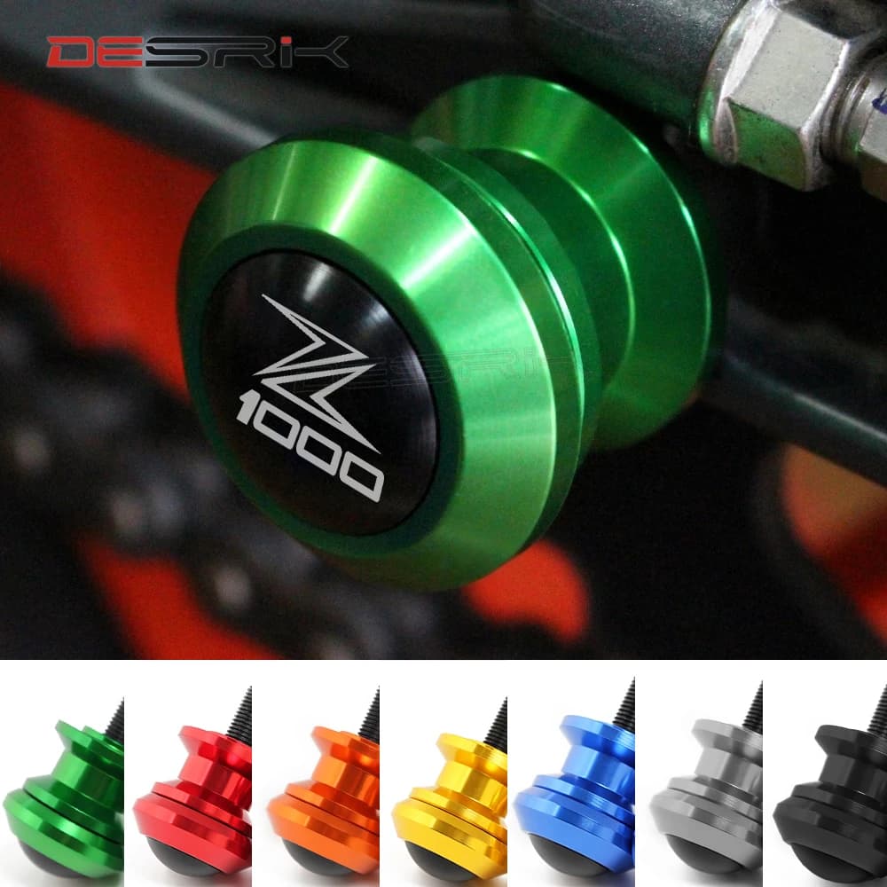 10MM pour kawasaki Z1000 Z 1000 2003 2005 2006 2007-2014 moto CNC accessoires bras oscillant bobines support coulissant vis 7 couleurs
