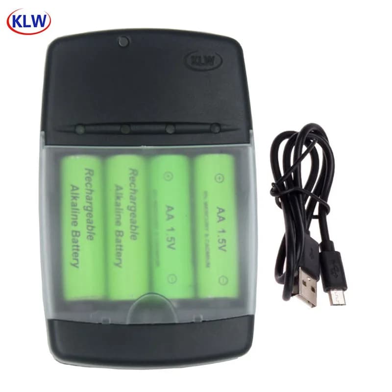 USB LR03 AA LR6 AAA LR61 AAAA alcaline 1.5V batterie Rechargeable chargeur Intelligent avec indicateur LED Intelligent pour caméra jouet