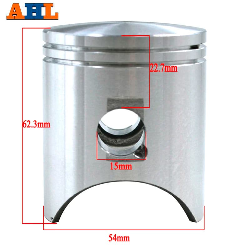 AHL-Kit piston et segments STD, alésage 54mm, pour HONDA NSR250 Nbackpack 250, crevette ériane P3, 1 jeu